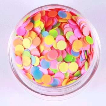 Nagelglitter - Mix - Colorful dots - 8ml - Glitter