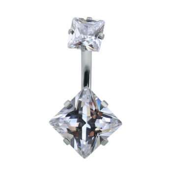 Navelpiercing crystal stone - Clear