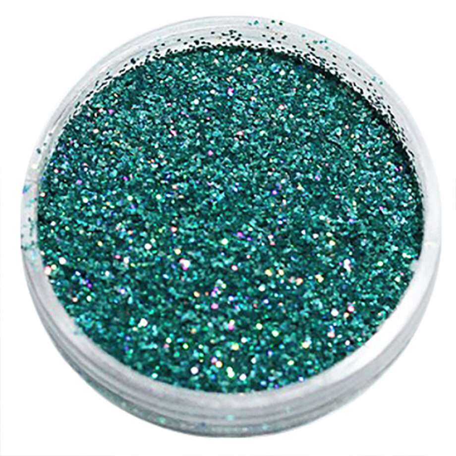Nagelglitter - Finkornigt - Isblå - 8ml - Glitter