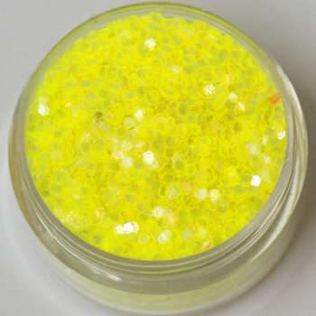 Nagelglitter - Hexagon - Jelly yellow - 8ml - Glitter