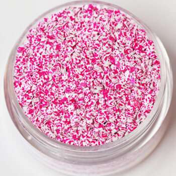 Nagelglitter - Hexagon - Tvåfärgad rosa/vit - 8ml - Glitter