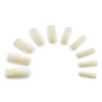 100st nageltippar mjölkvita lösnaglar akryl tippar