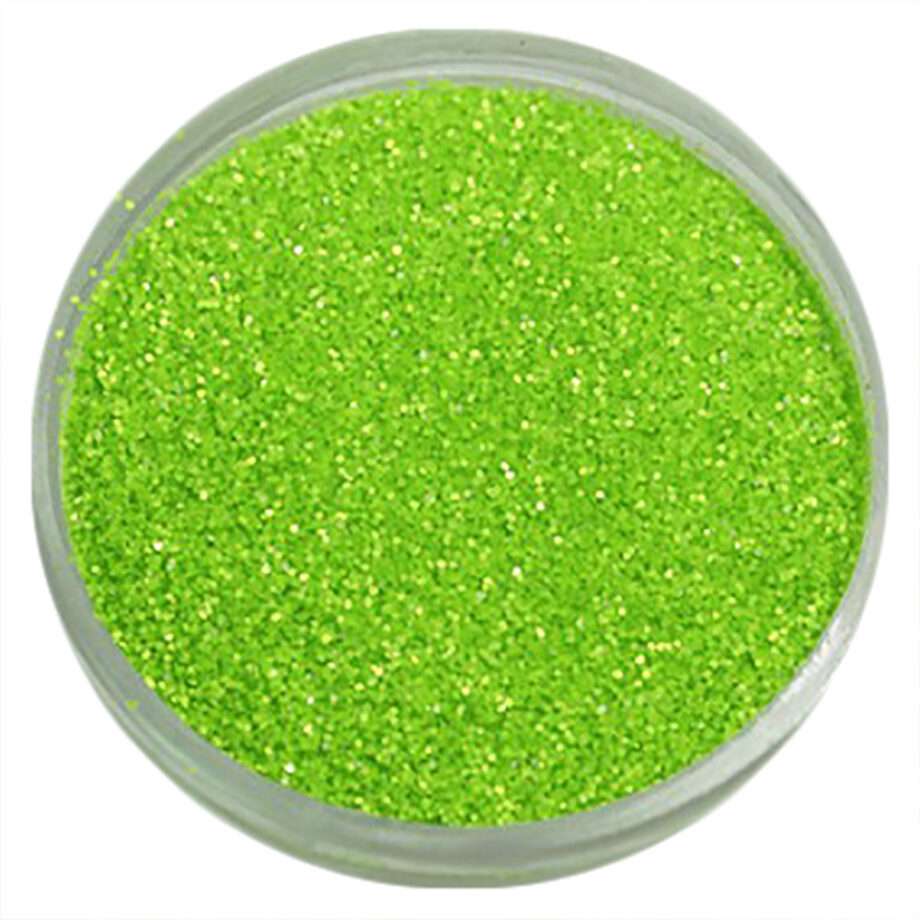 Nagelglitter - Finkornigt - Neon grön (matt) - 8ml - Glitter