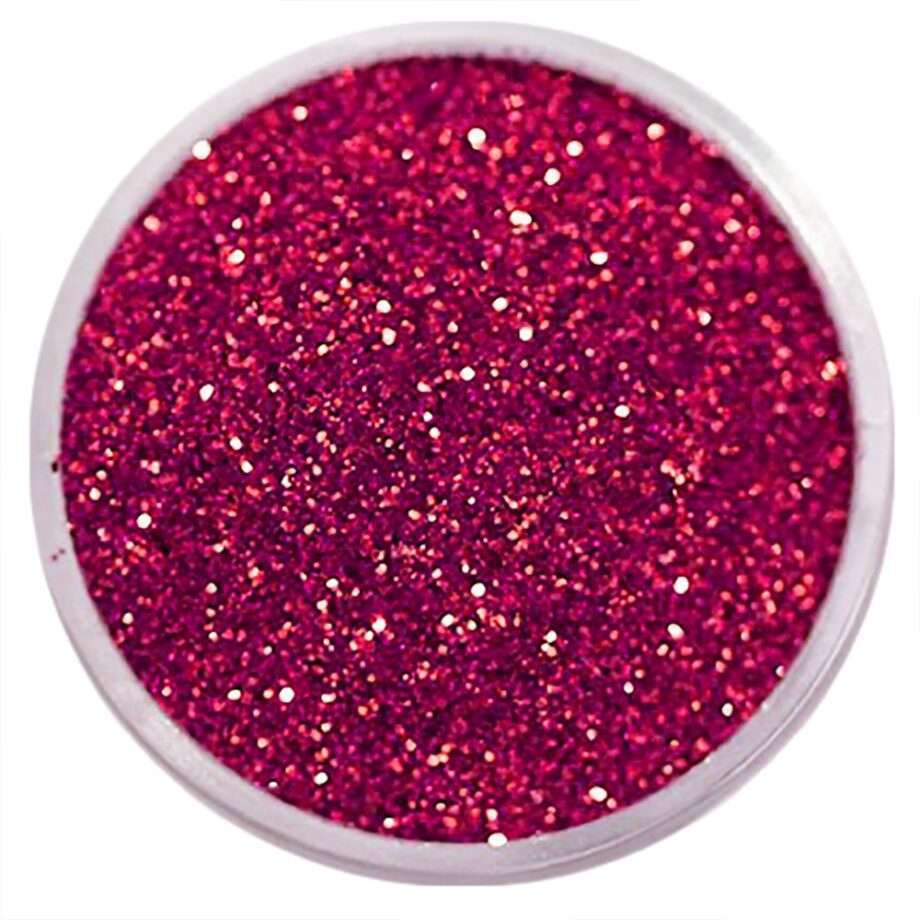 Nagelglitter - Finkornigt - Mörk Rosa - 8ml - Glitter