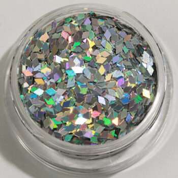 Nagelglitter - Rhombus/Diamonds - Silver - 8ml - Glitter