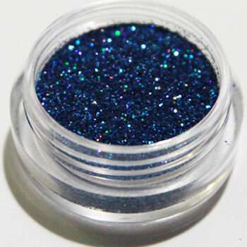Nagelglitter - Finkornigt - Mellan blå - 8ml - Glitter