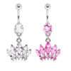 Navelpiercing diamant krona