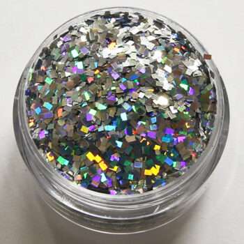 Nagelglitter - Fyrkanter/Square - Silver - 8ml - Glitter