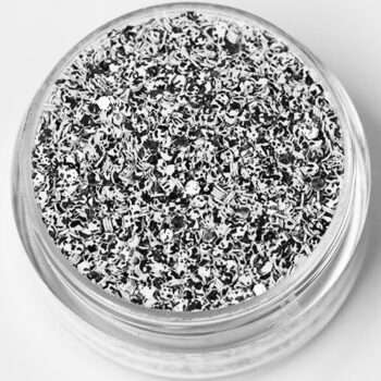 Nagelglitter - Hexagon - Tvåfärgad svart/vit - 8ml - Glitter