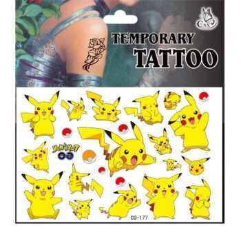 Pokémon tatueringar - 20st - Barn tatueringar - Pikachu