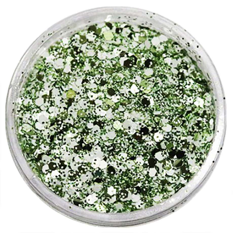 Nagelglitter - Mix - White grön - 8ml - Glitter