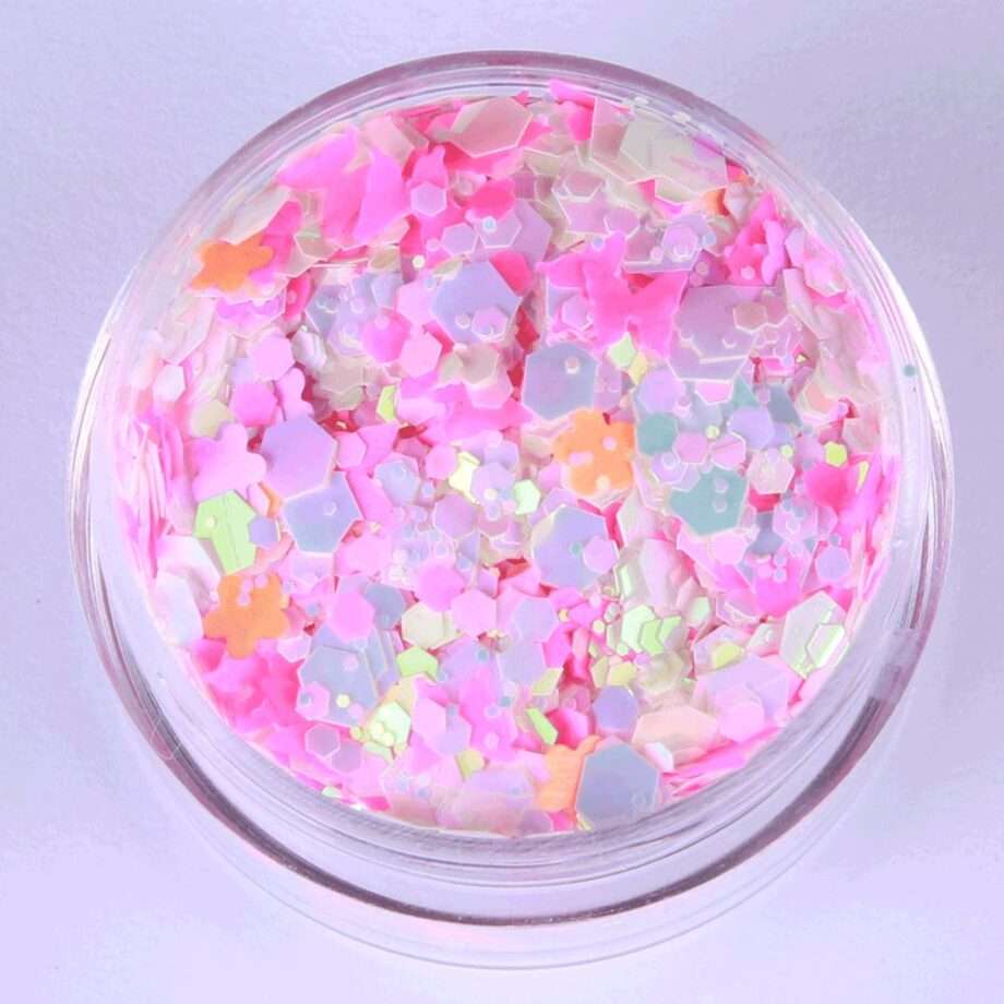 Nagelglitter - Mix - Marshmallow - 8ml - Glitter