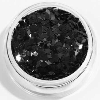 Nagelglitter - Rhombus/Diamonds - Svart - 8ml - Glitter