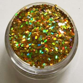 Nagelglitter - Fyrkanter/Square - Guld - 8ml - Glitter