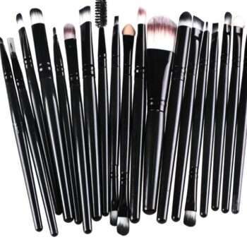 20st Sminkborstar - makeup brushes - Svart