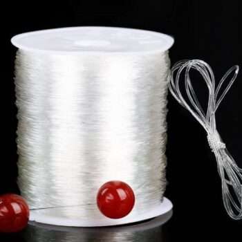 Stor rulle Transparent elastisk tråd för smyckestillverkning 100m