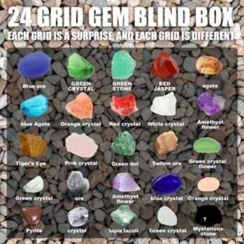 24st Helande kristaller - Crystal bullets - Natur sten glas