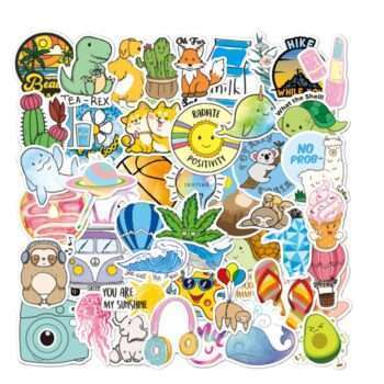 50st stickers klistermärken - Djur motiv - Cartoon - dekaler