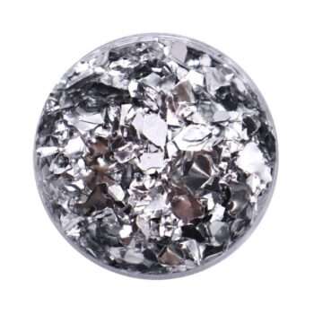 Nagelglitter - Flakes / Mylar - Silver metallic - 8ml - Glitter