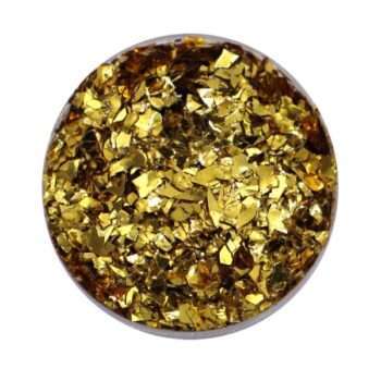 Nagelglitter - Flakes / Mylar - Guld metallic - 8ml - Glitter