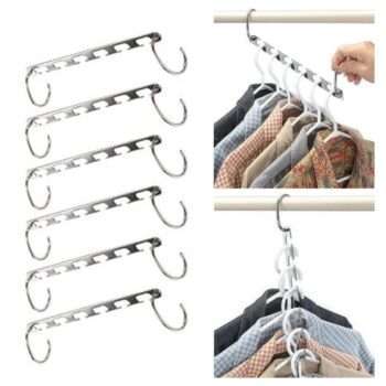 6st Magic Hanger Hooks Space Coat Closet Garderob Arrangörer