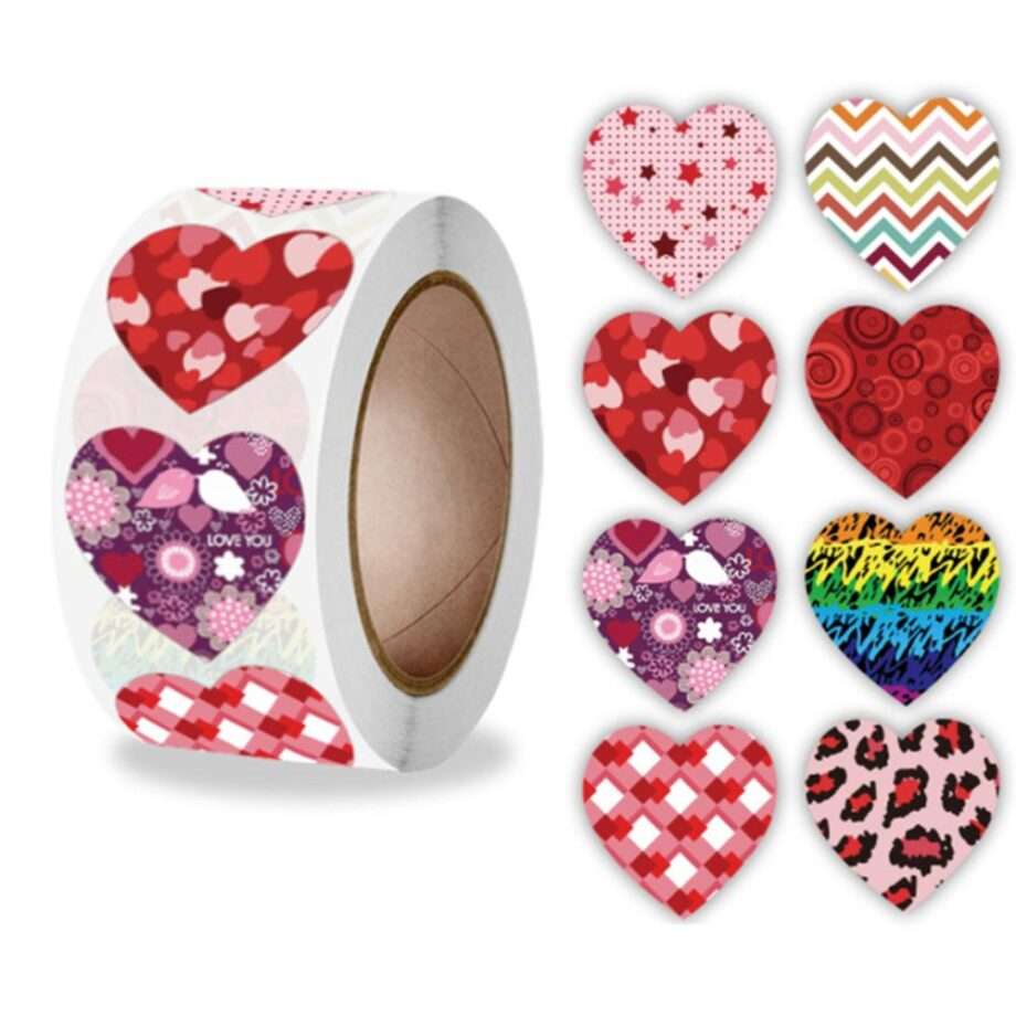 500st stickers klistermärken - Love / Hjärta motiv - Cartoon