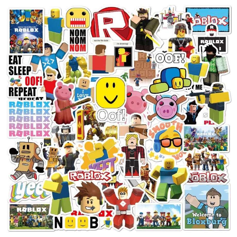 50st Roblox Stickers Vattentät Laptop Bagage Skate