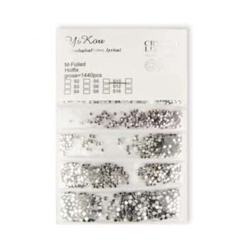 1440st Zirkon stenar - Black Diamond - Rhinestones nageldekoration