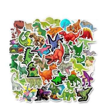 50st stickers klistermärken - Djur motiv - Cartoon - Dinosaurie