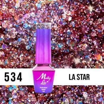 Mollylac - Gellack - Crushed Diamonds - Nr534 - 5g UV-gel/LED