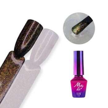 Mollylac - Top no wipe - Golden Flower - UV-gel/LED -Topplack
