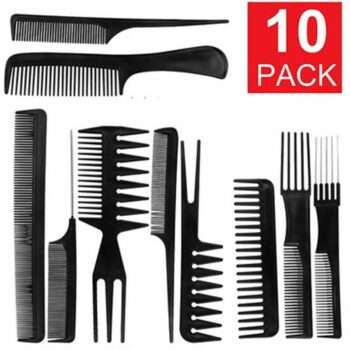 10st kammar olika former - Kit - Professional Comb Set