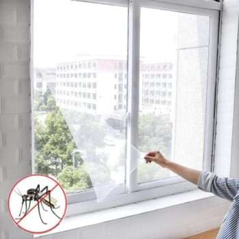 Myggnät / Insektsnät till fönster - 130x150cm - Klippbar