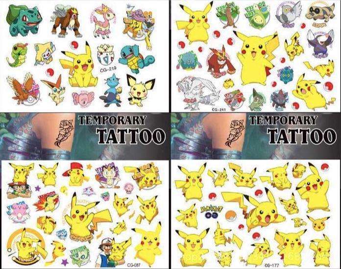 Pokémon kit - Tatueringar, Klistermärken, Samlarfigurer