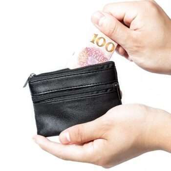 Korthållare - Liten plånbok med dragkedja