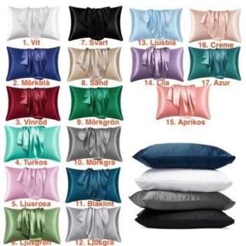 Satin örngott - Kuddfodral - 50 x 66cm - 2-pack