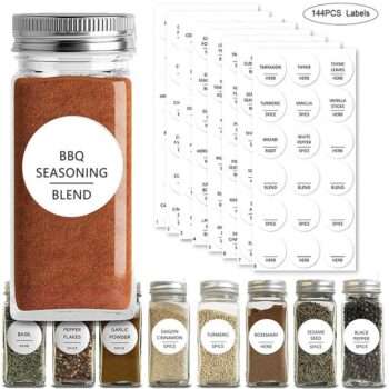 144st Etiketter för kryddor - Organisera - Klistermärken