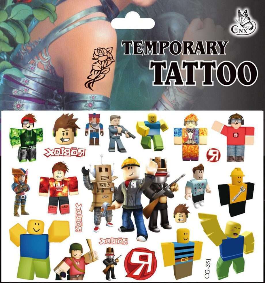 Roblox tatueringar - 4 ark - Barn tatueringar