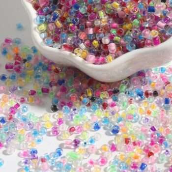 Seed beads - 2mm - 1000st - Färgglada