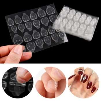 240st Dubbelsidigt False Nail Art Tejplim - Nagellim