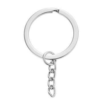 50-Pack - Nyckelringar 25mm - Kort kedja
