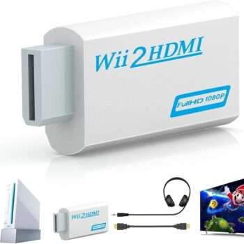 Wii till HDMI-adapter – Nintendo Wii till Full-HD 1080p