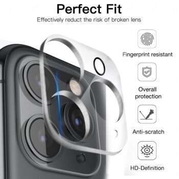 2-Pack Linsskydd för iPhone 15 Kamera i härdat glas