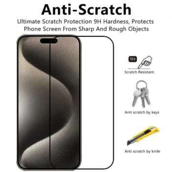 2st Härdat glas iPhone 15 - Skärmskydd