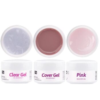 3-pack NTN - Builder - Clear, Pink, Cover 45g UV-gel