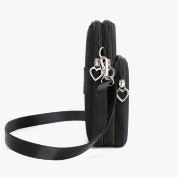Axelväska för mobilen - Plånbok, Handväska, Clutch - Svart