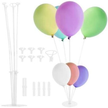 Ballongställ Hållare för 7 Ballonger - Stabil och Praktisk Dekoration