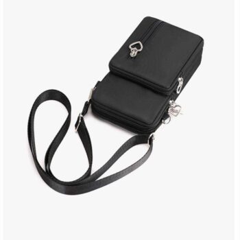 Axelväska för mobilen - Plånbok, Handväska, Clutch - Svart