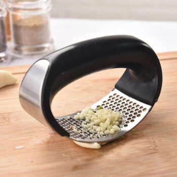 Vitlökspress i stål - Garlic press -