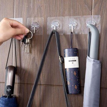 Självhäftande Krokar - Perfekta Handdukskrokar Hängare - 10-pack